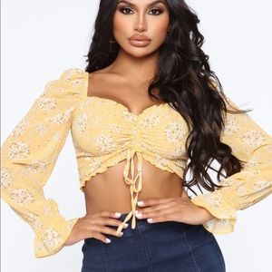 TOP- YELLOW WOMENS